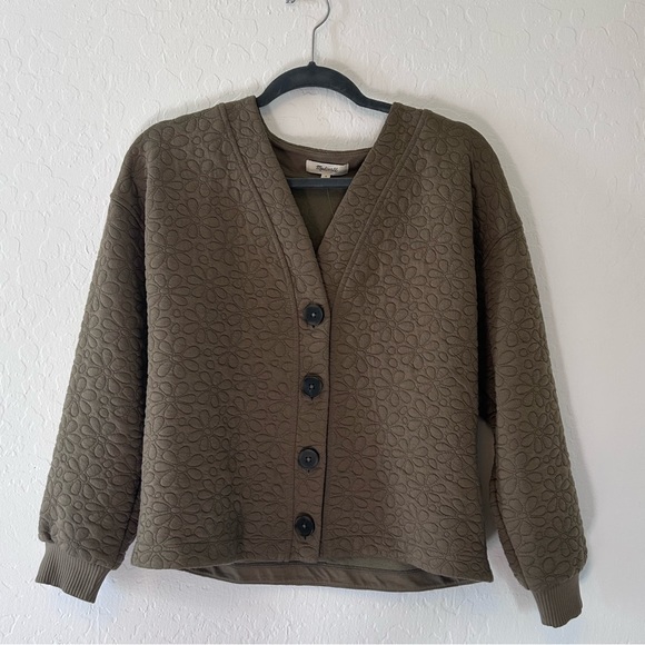 Madewell Sweaters - Madewell Floral Quilted Cardigan